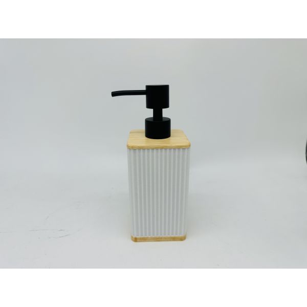 4pcs Polirresina Blanco Set de Baño Tumbler Holder Cuenco Cuadro Cepillo Jabón Plato Dispensador de jabón de mano