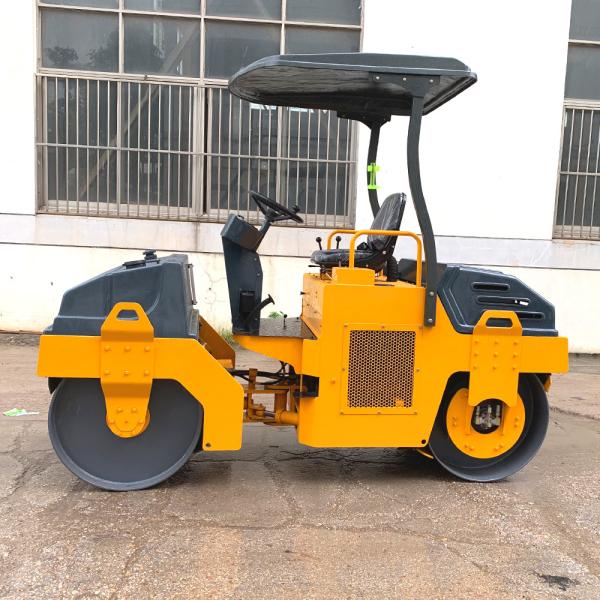 YZC3 Motor hidráulico de rolos vibrantes de 3 toneladas Mini compactador de rolos rodoviários
