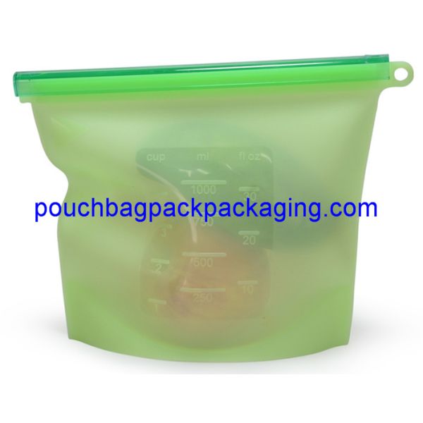 Microwave safe Food storage bag silicone fresh bag 20 x 18 cm 1000 ml