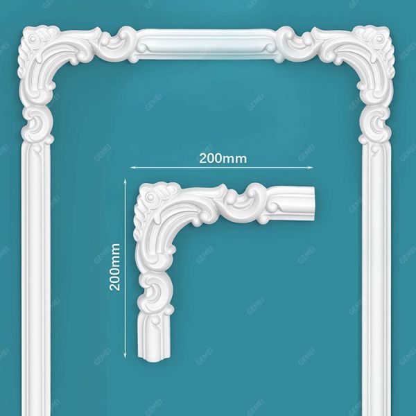 GD-85008 Hot-Sale Pu Foam Flat Fireproof Architectural Corner Mouldings For Church