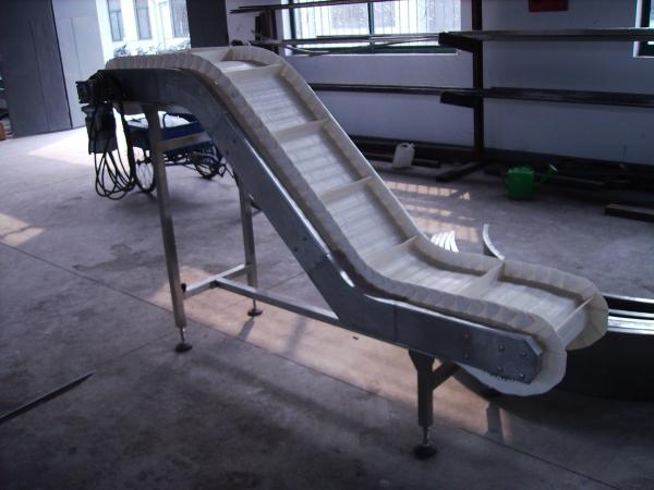                 Bulk Grain Modular Plastic Inclined Belt Conveyor and Vibration Feeder             