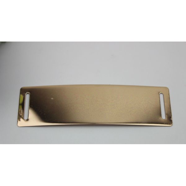 Shiny gold iron Material shoelace charm metal buckles for sports shoe