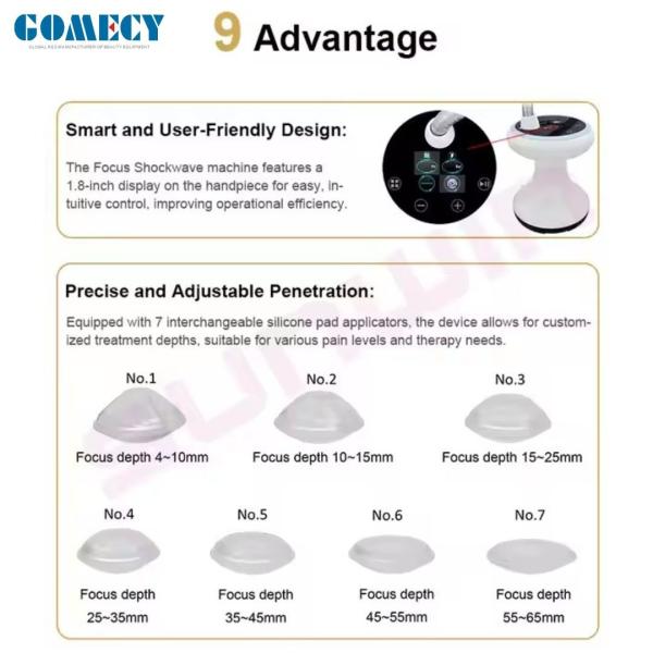 Electromagnetic Medical Shockwave Therapy Machine for Pain Relief and Muscle Recovery