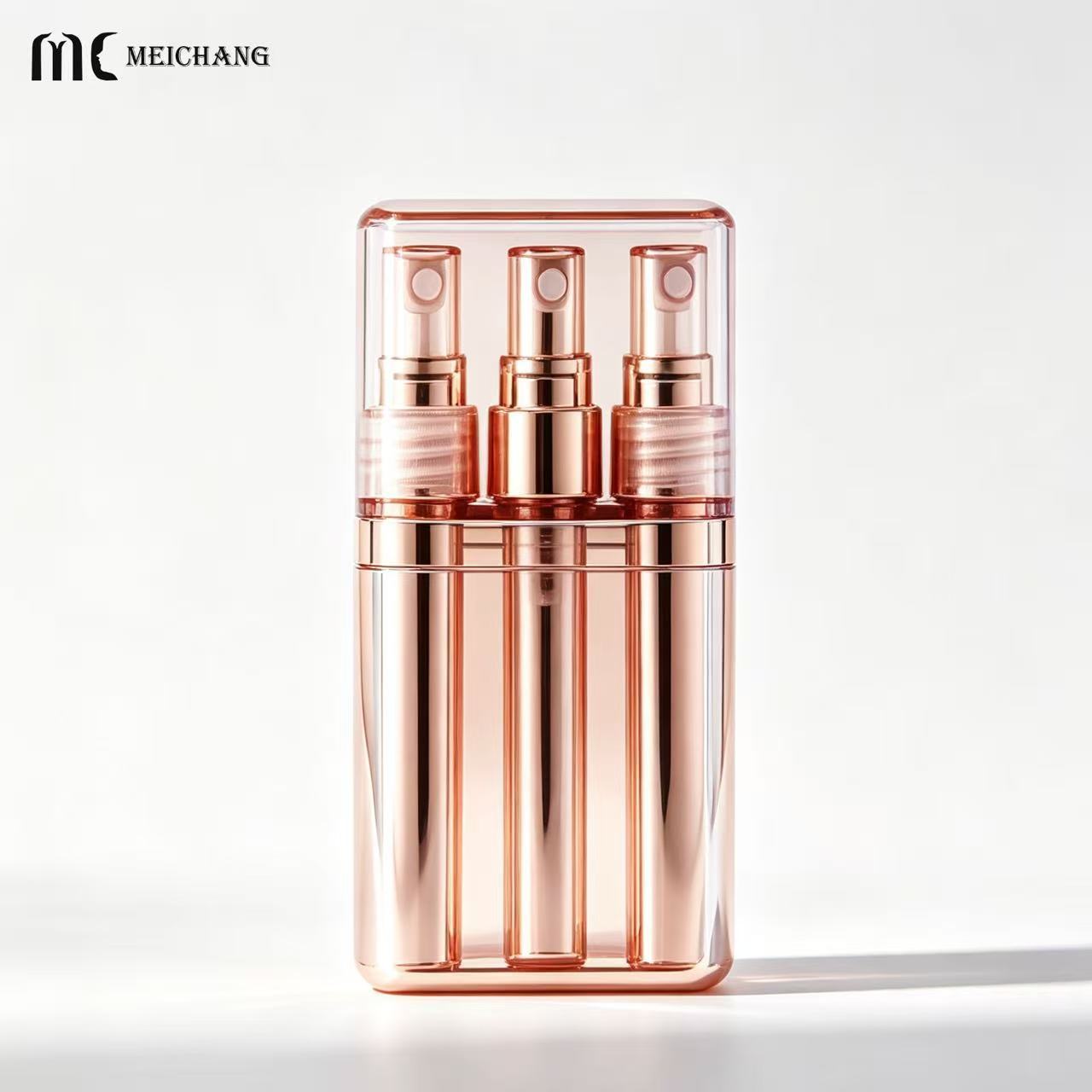 3-in-1 3ml Refillable Travel Spray Bottle for Portable Cosmetic Packaging (MC-450)
