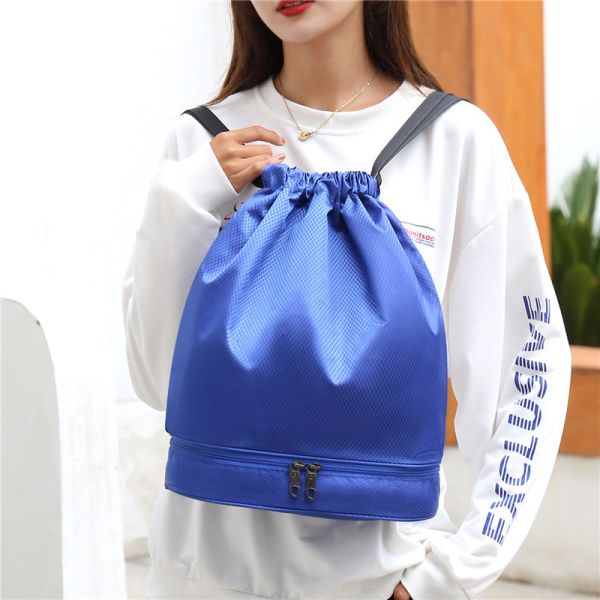Accepable OEM/ODM Waterproof Drawstring Backpack for Women Men Sport Beach Gym Bag