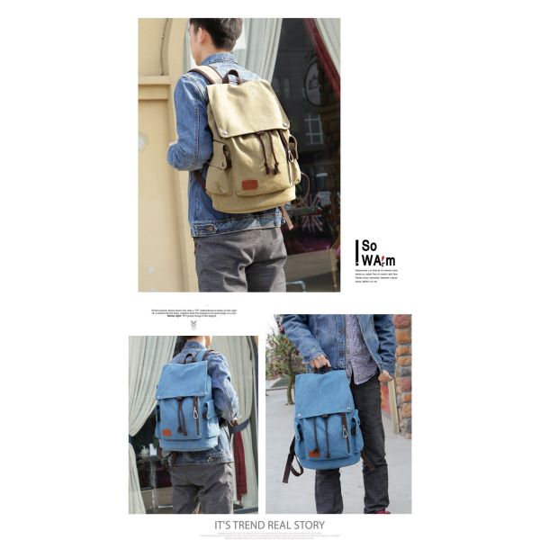 Wholesale Leisure Backpack Men Fashion CanvasBag Computer Bag