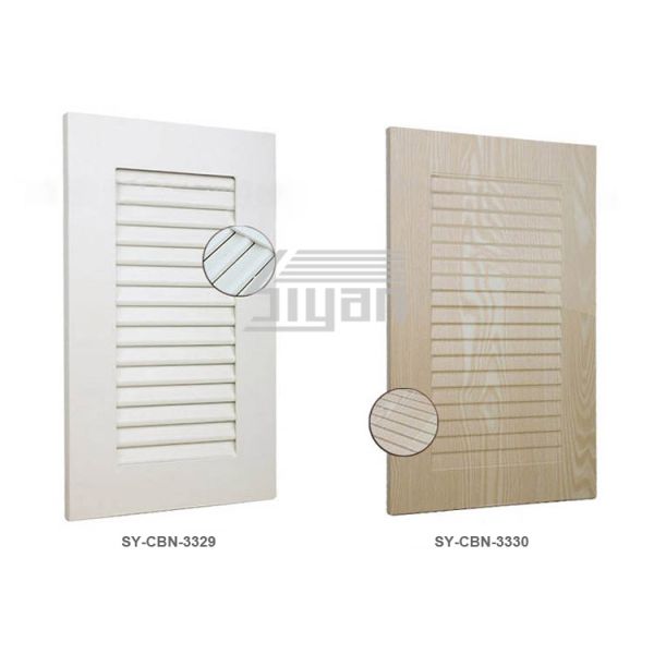 Bedroom Furniture Shutter Style Wardrobe Doors PVC Surface OEM ODM Service