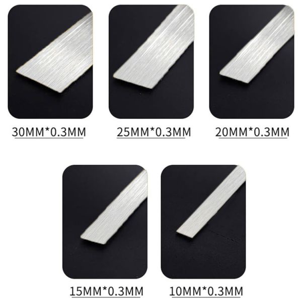 Hairline Surface PVD Color Coated Stainless Steel Tile Trim Flat Adhesive Roll