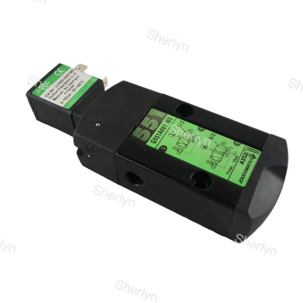Válvula de solenoide de dos posiciones de cinco vías ASCO SCG551A018MS Doble bobina