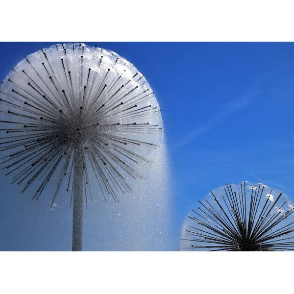 Stainless Steel Courtyard Small Musical Fountain Dandelion Mushroom Type