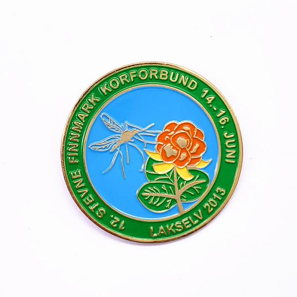 Gold Silver Soft Enamel Sports Lapel Pins / Custom Metal Pin Badges