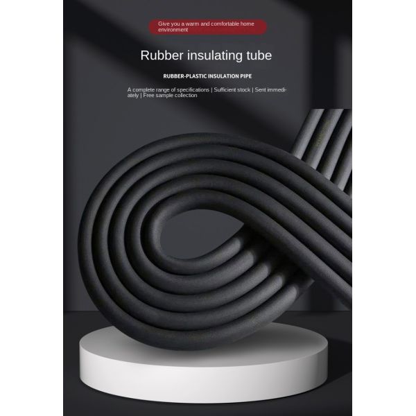 Non Toxic Air Conditioning Rubber Foam Insulation Pipe 70Kg/M3