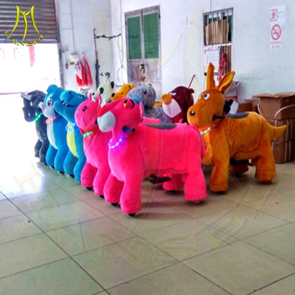 Hansel mechanical horses for children animal scooter ride battery fiberglass car for kids kids play ground equipment