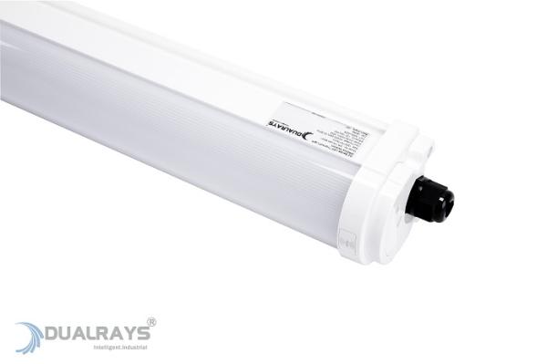 Lâmpada de abrigo plástica completa 4ft 160LPW IP65 da prova do diodo emissor de luz tri para a longa vida do armazém do estacionamento