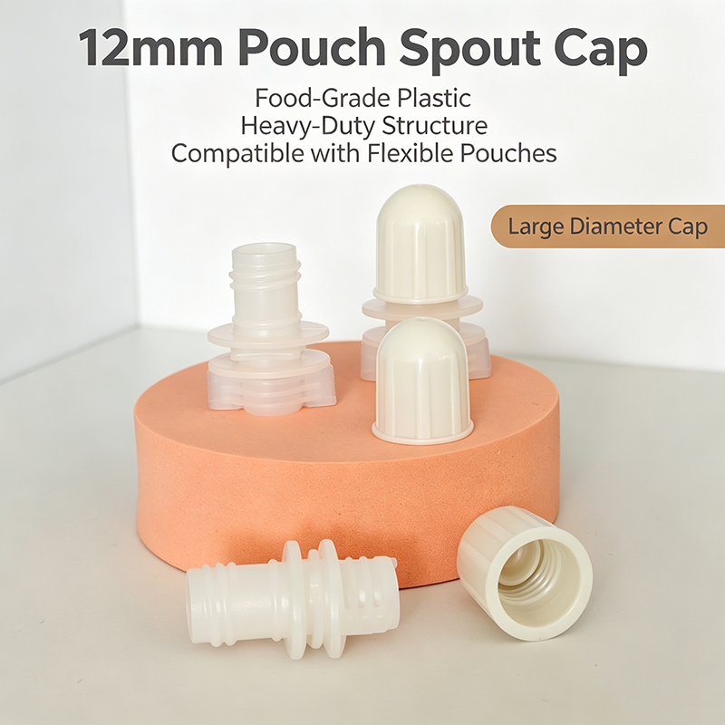 12mm PE Plastic Spout Nozzle, HDPE Doypack Spout Lid, Jelly Suction Nozzle For Stand Up Pouches