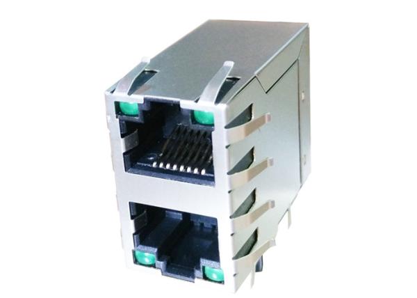 ARJM21A1-805-BB-EW2 2X1 Ethernet RJ45 Connector with 2.5G Base-T Magnetics