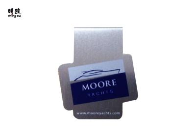 Unique Design Promotional Money Clips Metal , Flat Cash Money Clip