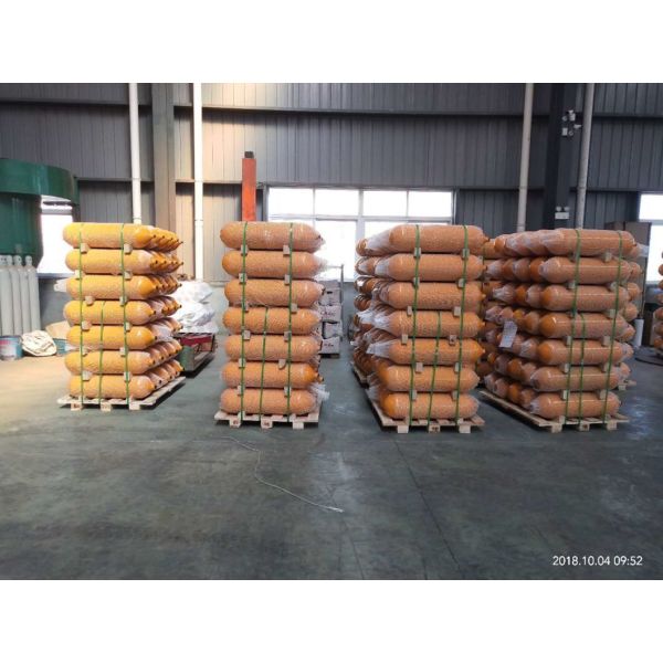 50L 38 Kg CNG 3 Compressed Natural Steel Gas Cylinder with Moncombustible Storage Medium