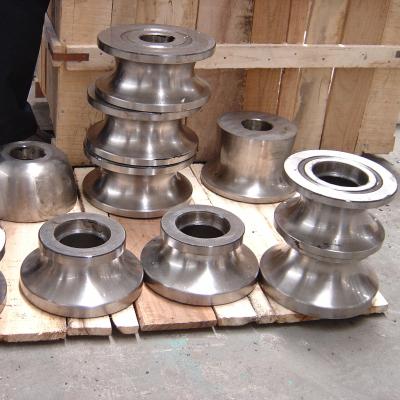 Tubulação que faz a máquina que forma o círculo/quadrado do rolo