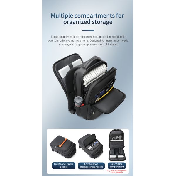 Tigernu High Quality Waterproof Leisure Student School 15.6inch Laptop Bag Backpack For Men