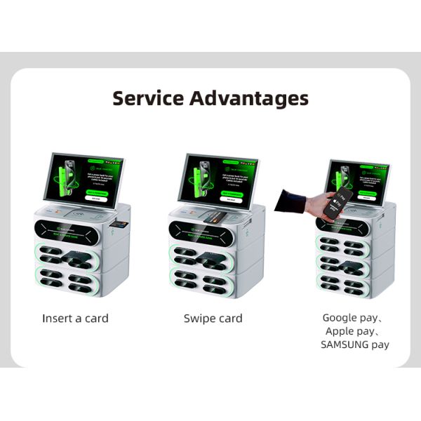 Bajie Charging NFC Payment Mobile Phone Vending Machines Terminal Shared Power Bank Charging Station Suitable for Shopping Malls