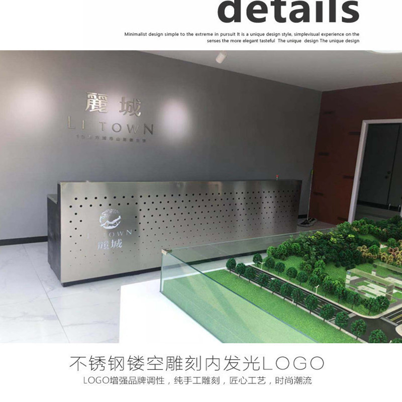 Cashier Checkout Reception Desk Custom Design for Stainless Steel Store Counter Table