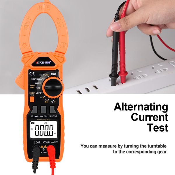 VFC True RMS NCV VICTOR 1000V 1000A Digital Clamp Meter 5999 Counts