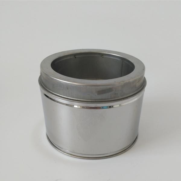 120mm Short Straight Double Wall Stainless Pipe Joint With Twist Lock Jointing System