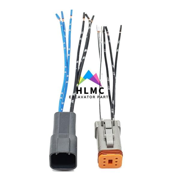Excavator Accessories Are Suitable 312B 320B Refueling Door Motor Motor 6 Wire Harness Plug
