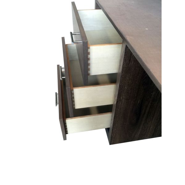 JW Marriott Hotel Ebony Wood Veneer Hotel Room Dresser 3 Drawer Classicc Design