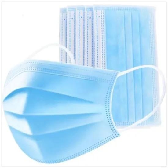 3 Ply Doctor Nurse Face Mask Non Woven Fabric Disposable Surgical Mask