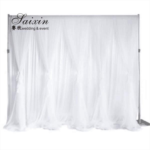 SX-390 Wholesale 3m*6m strong portable wedding stag decoration backdrop drape pipe stands