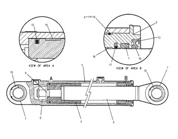 8C5219 Seal Plain Encased Piston Rod Cylinder Liner 7E-539 Engine 8C-5219 Ring 7E539 Piston