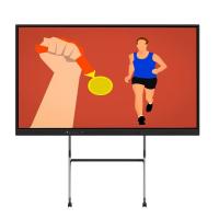 インタラクティブなタッチスクリーンモニター 98 インチ スマートテレビ アンドロイド付き Windows OS ウェブカメラ マイク インターネット 会議室の教学用