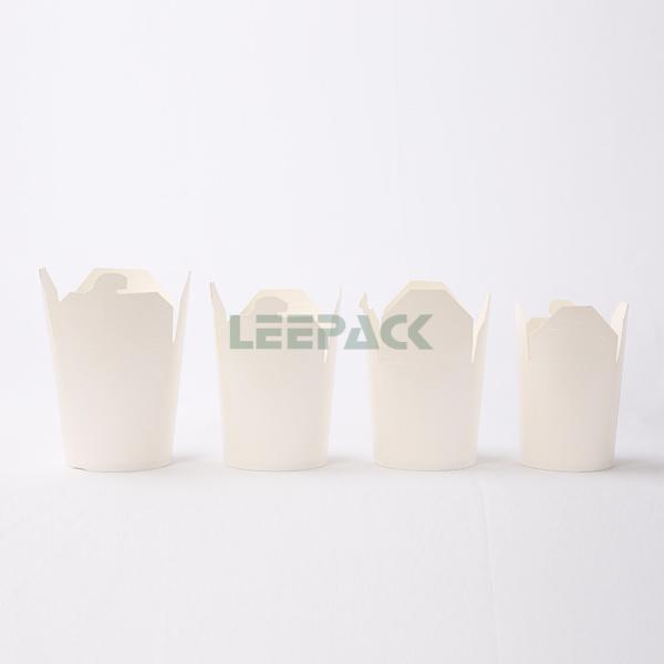 customized 8oz 16oz 26oz 32oz disposable pasta box PE coated taka away paper food container for noodles french fries