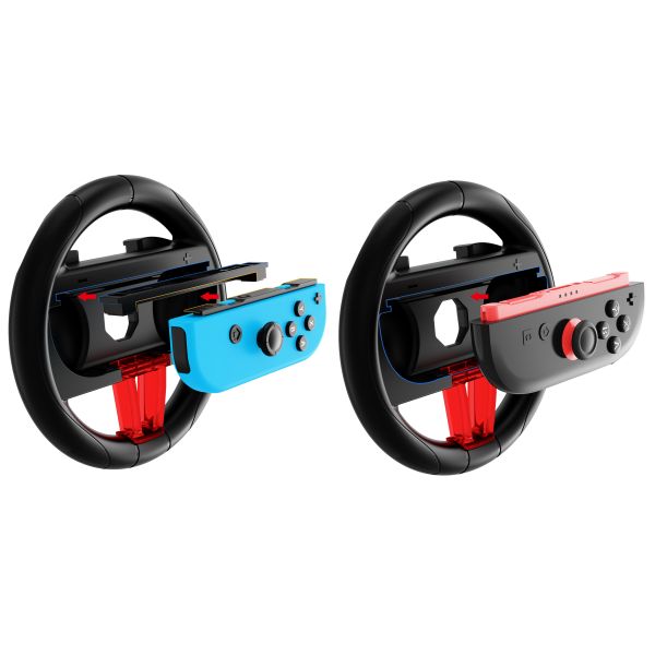 Durable ABS Material Left and Right Joy-con Handle Steering Wheels Universal for Nintendo Switch 2/Switch 1