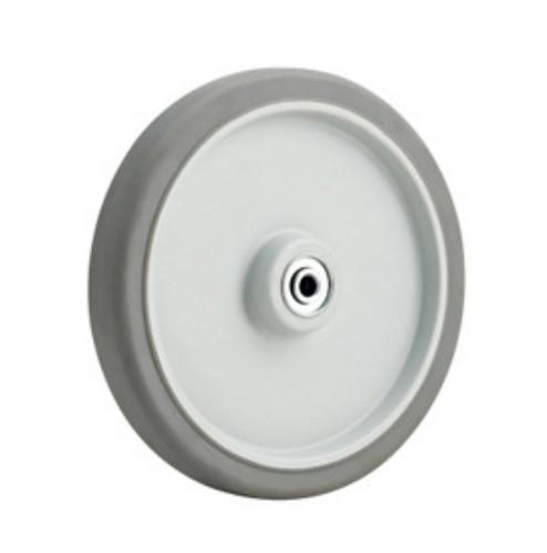 250mm Mobile Ice Bin Wheels , Gray Low Profile Castor Wheels 12mm Hole