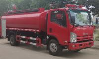 Caminhão de bombeiros industrial ISUZU 190HP 4x2 8000L cor vermelha multifuncional