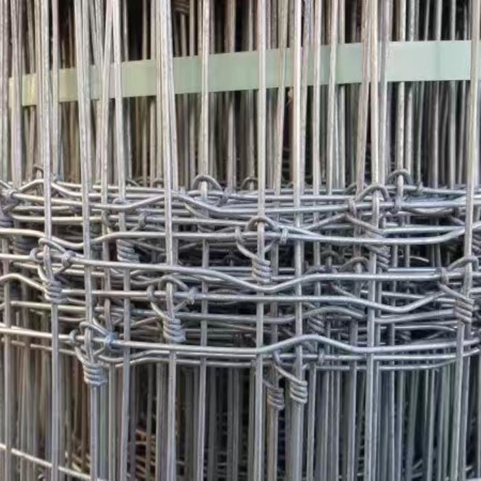 50m Roll Galvanized+PVC Coated Farm Fence Made of Low Carbon Steel Wire for Livestock and Field Use