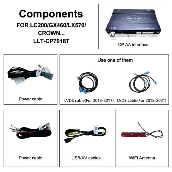 Apple CarPlay Interface for Crown S210 AWS210 GRS210 GWS214 GWS215 Majesta Athlete Royal Saloon Integrated Android Auto, Reverse Camera, AC Climate