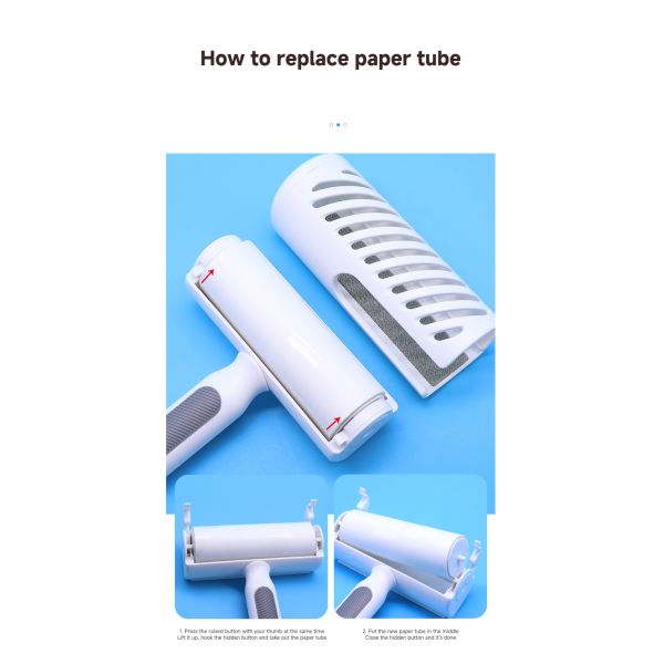 Pet Hair Remover Customized Lint Roller Clothes and Grooming Tools 20*17.2cm Sticky