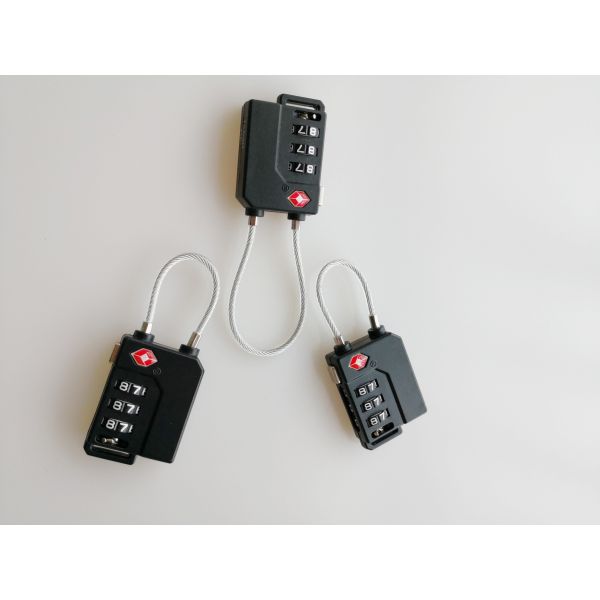 Customized TSA Cable Lock / TSA 320 Suitcase Cable Lock For Luggage Security