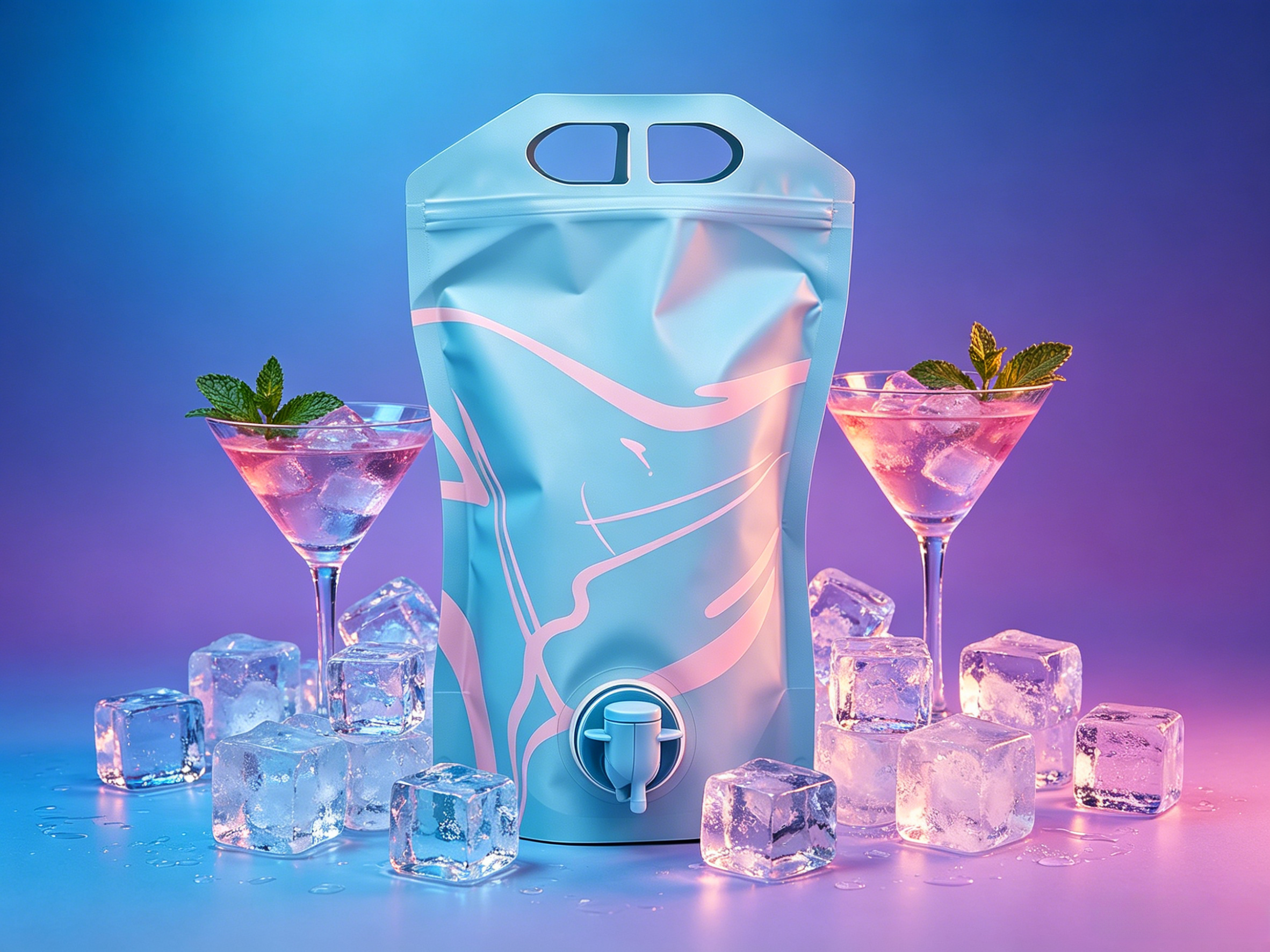 Portable Liquid Soft Packaging Bags With Dispensing Valve | Custom Printed Stand Up Spout Pouches For Wine, Beverage, Syrup & Bulk Liquid OEM