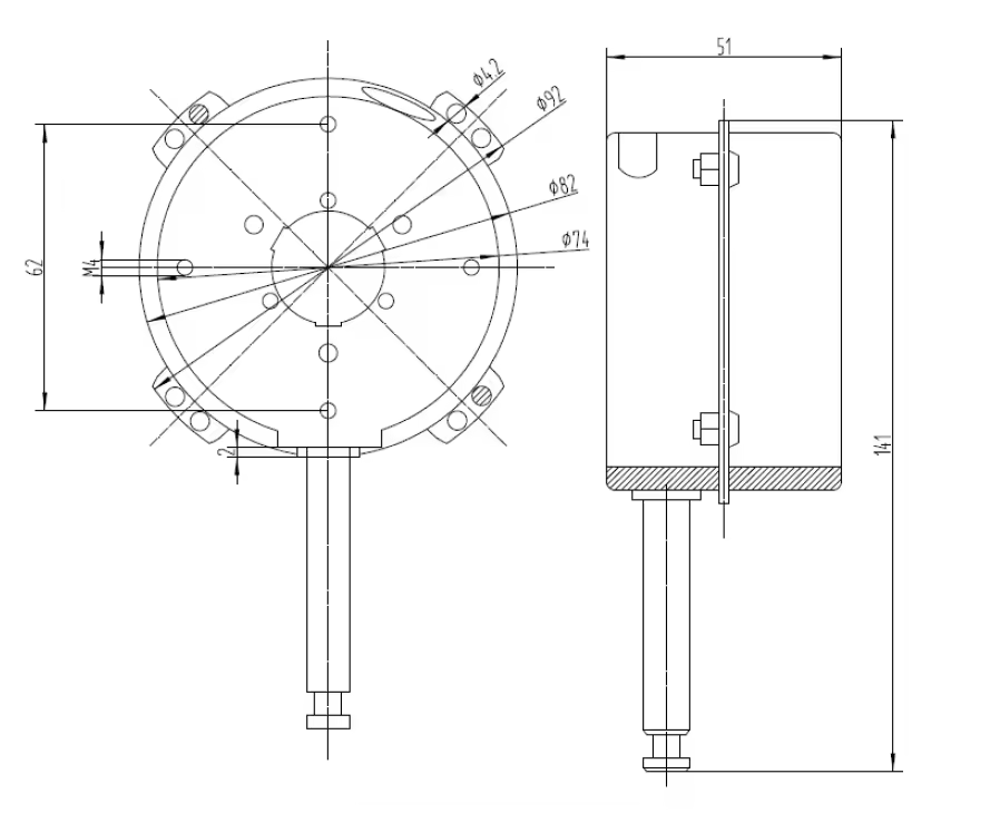 Electric Fan Motors 1A 24V 24W 2600RPM Stepless Control BLDC FAN Customized Drip-Proof Permanent Magnet KG-8251DC24