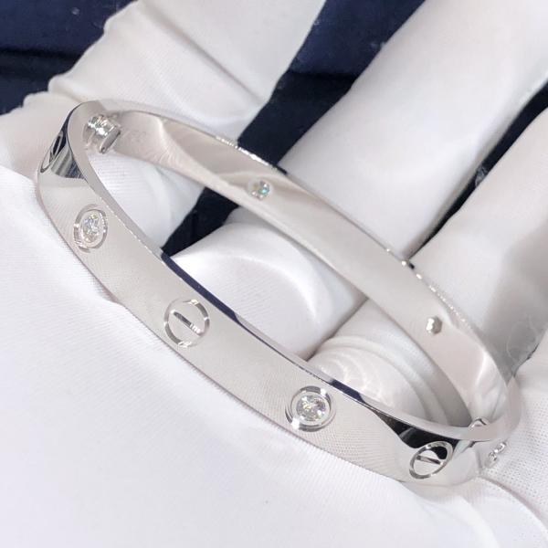 High-End High Quality Elegant Amazing  Car Tier 18k LOVE Bracelet 4 Diamonds