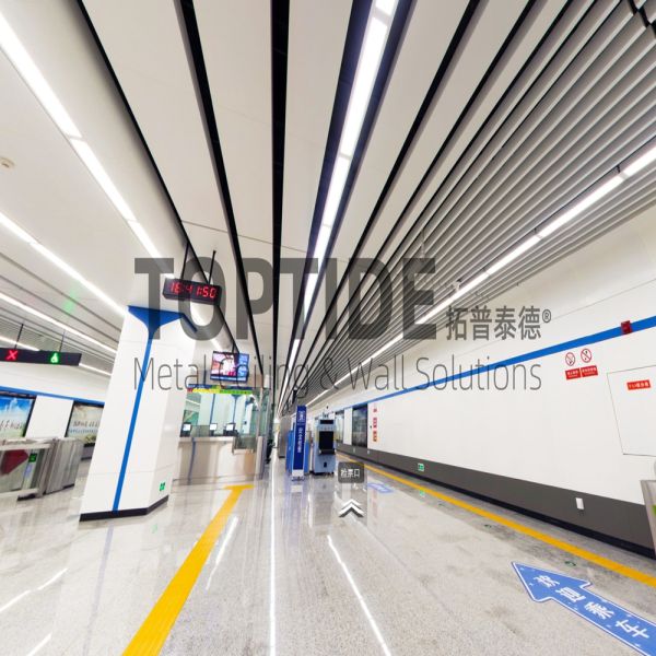 Commercial Ceiling Decorative Suspend Boxed Strip Drop Down Ceiling Panels