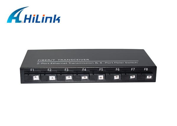 10M 100M 1000M porto de SFP do conversor de 8 meios da fibra dos ethernet dos portos RJ45
