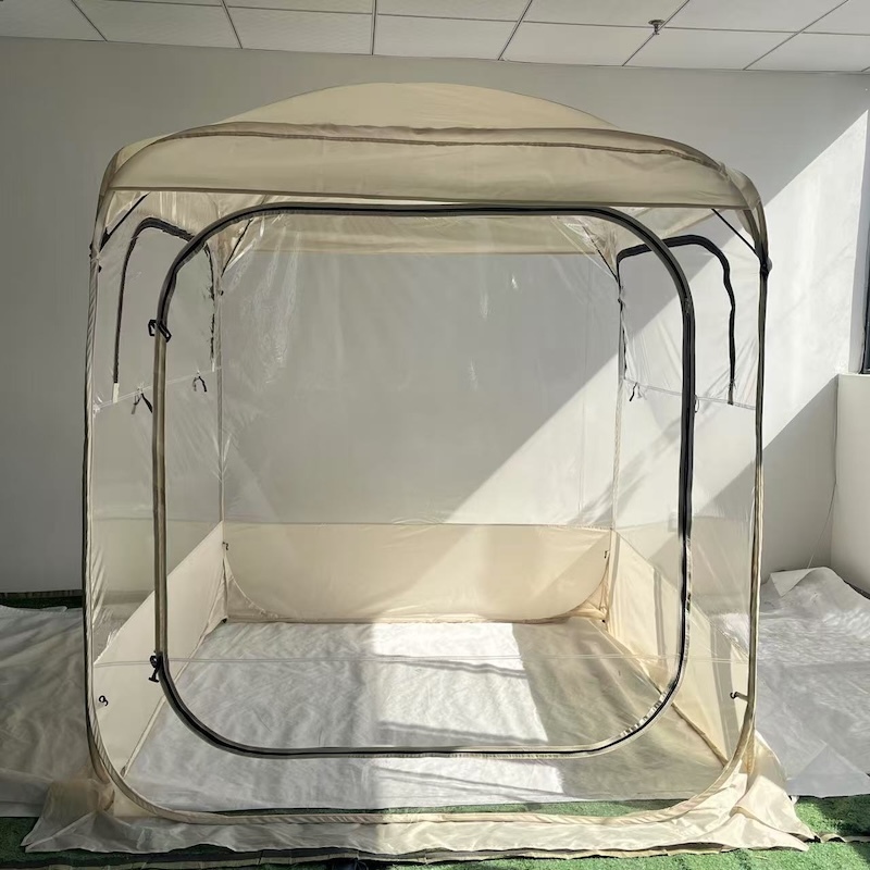 Outdoor Portable Quick-opening Sunroom Transparent Tent 130*130*175cm For Watching Sports Events