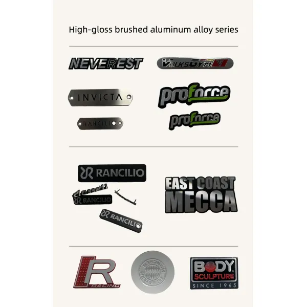 Custom Zinc Alloy Label Metal Logo Nameplates and Metal Badge
