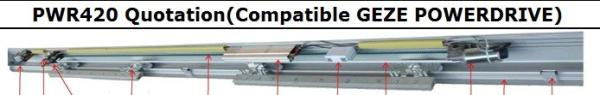 200KG Commercial Automatic Glass Sliding Doors with CE , TUV Approval
